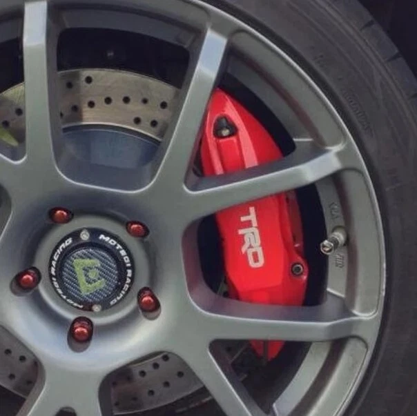 Juego de 8 calcomanías de pinza de freno para pegatina TRD Toyota -Alta temperatura - Opciones de color - RÁPIDO Foto 2 de 4