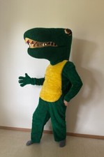 Vintage Happy Dinosaur Costume Halloween Fun Adult Large Suit