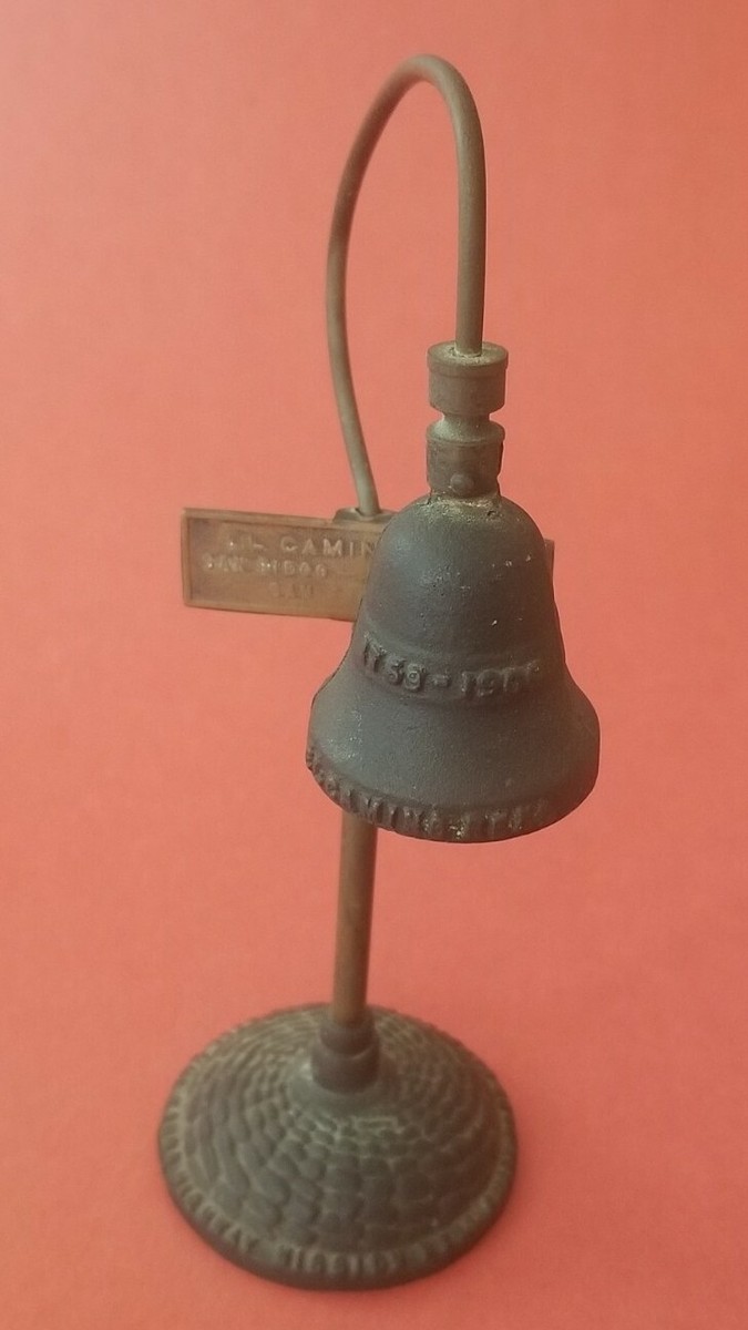 El Camino Real Kings Highway Mission Bell Souvenir Guide Post Marker 1914 |  eBay