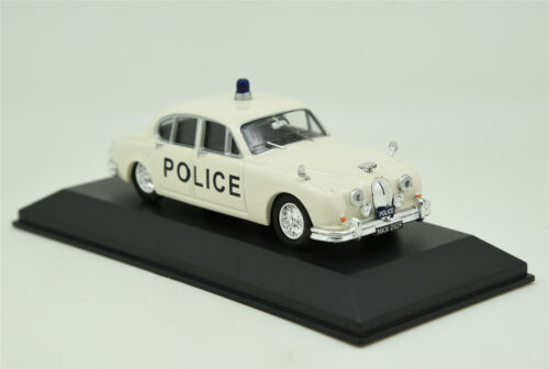 ATLAS 1:43 Jaguar MK2 Metal Blanco Coche de la Policía Británica Modelo Diecast Juguete - Imagen 2 de 8