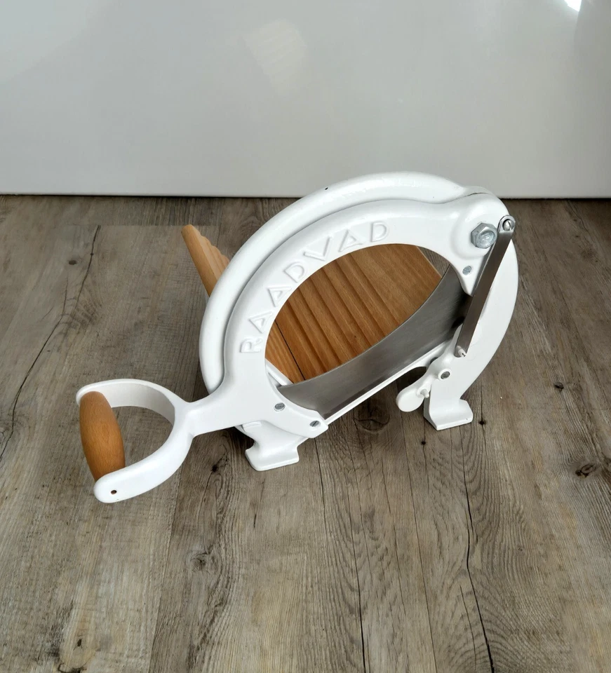 weiße dänische Raadvad Brotschneidemaschine / Allesschneider - toller Zustand ! - Bild 2 von 4