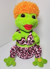 Gemmy 2005 90's Frogz Hip Hop Motion Sings Wannabe From Spice Girls Works RARE