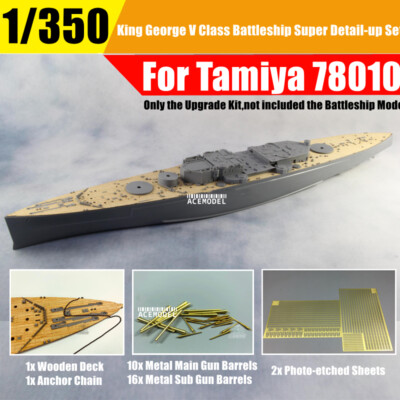 1/350 Scale King George V Class Battleship Super Detail-up Set for Tamiya 78010