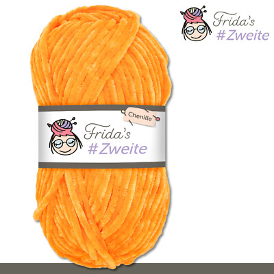 Frida's 100 g #Zweite Chenille Wolle Stricken Häkeln Amigurumi weich 42 Farben