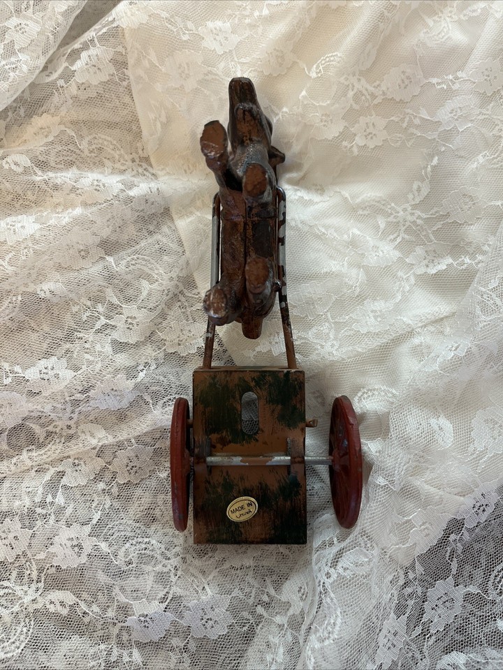 Antique 1900s Kenton Cast Iron Goat Cart Toy eBay