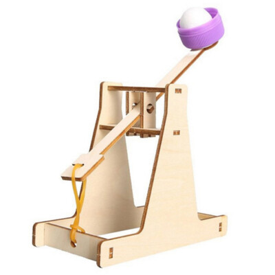 DIY Montage Holz Trebuchet Katapult Fahrzeug Modell Kits Kinder Geschenk