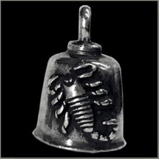 Pewter Motorcycle Gremlin Bell Scorpion Scorpio Made in the USA