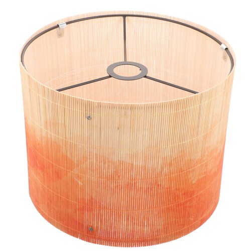 Drum Lamp Shade E27 Vintage Bamboo Lampshade Boho Lamp Cover Replaceable - Picture 3 of 11