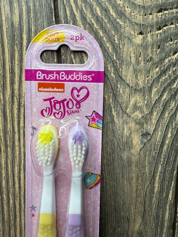 Paquete de 2 cepillos de dientes suaves para niños Jojo Siwa Brush Buddies Foto 2 de 4