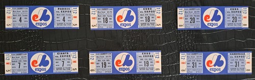 Unique Rare Montreal Expos Unused Tickets 1976 Season Jarry Park Various Games - Picture 52 of 143