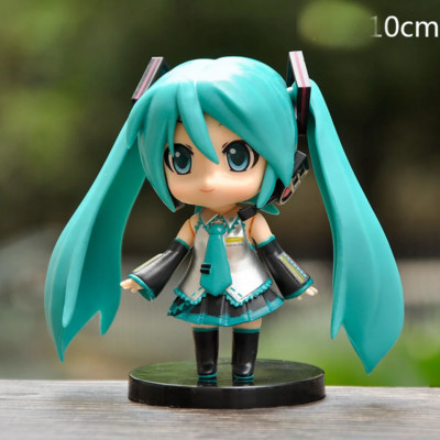 The New Hatsune Miku Figure Mini Character Ornaments Kawai Pink Green Hatsune Ho
