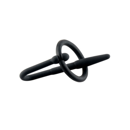 Silicone Male Penis Plug Enlarge Dilator Sound Stretching Glans with 2 Ring - Bild 5 von 6