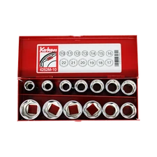 Koken 4252M-10 1/2"Sq. Drive Surface Socket Set 13 Pcs