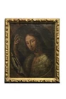 Saint John the Baptist oil painting on canvas from the 17th century - code 3325