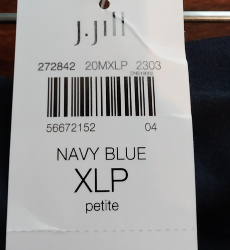 Ladies J Jill Wearever Collection Pants XLP - Navy - NWT - Picture 4 of 4