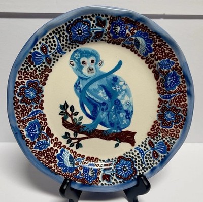 Nathalie Lété x Anthropologie Monkey Dinner Plate 10 