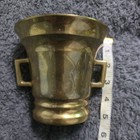 Antique HEAVY Solid Brass Mortar Large Pharmacy Apothecary Bowl ONLY — photo 6