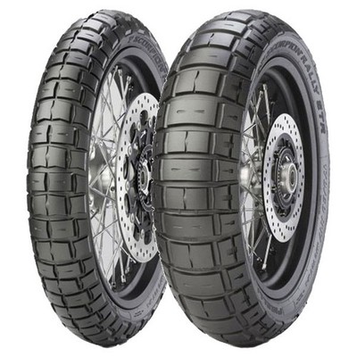 PAAR MOTORRADREIFEN PIRELLI 100/90-19 57V + 130/70-13 57P SCORPION RALLY STR M+S