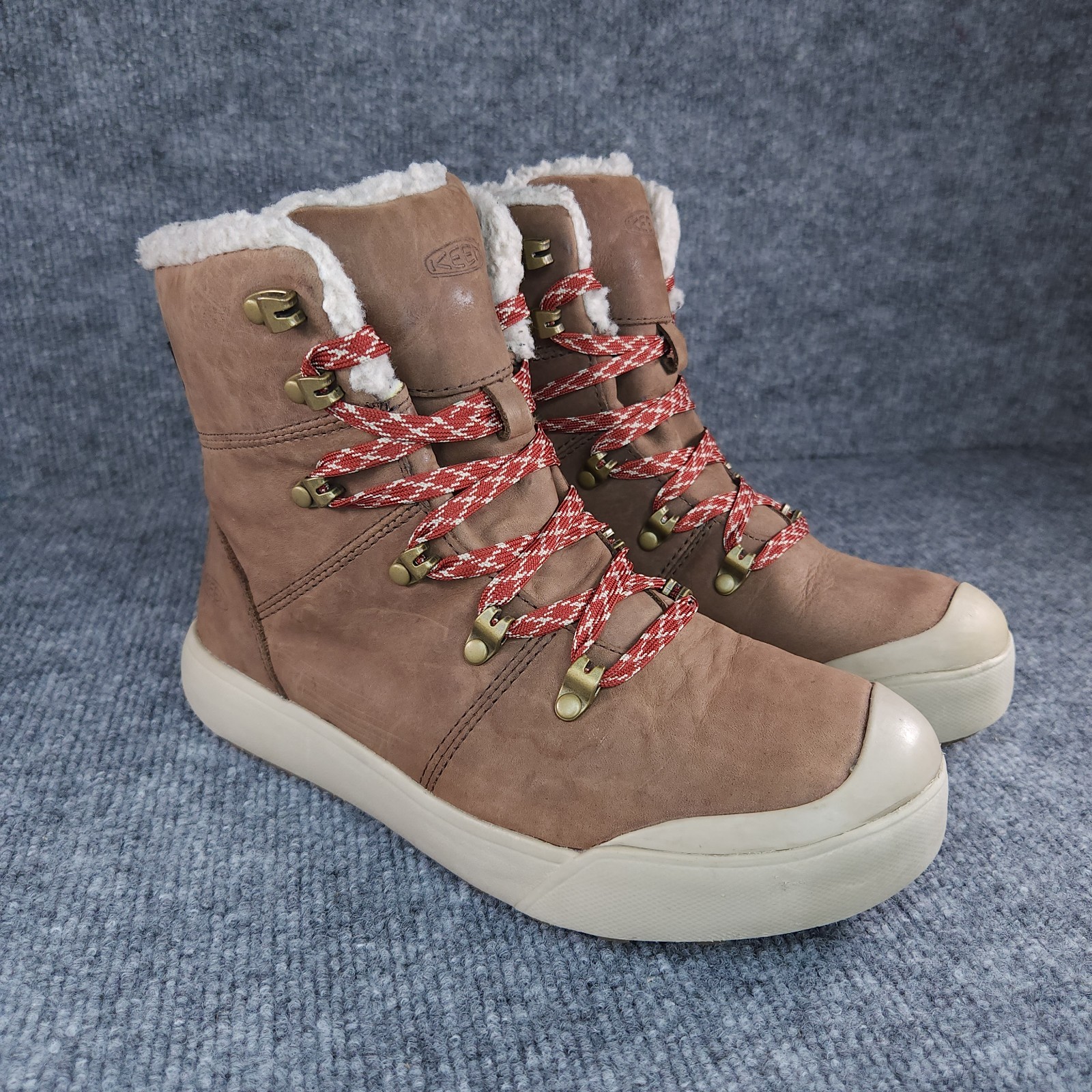 Stivali Keen donna taglia 7 marroni Elena invernali neve impermeabili outdoor escursionismo