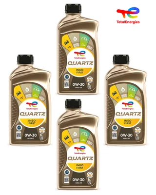 4 Litri Olio Total Quartz Ineo First 0W30 Psa B71 2312 Acea C2 STJLR .03.5007