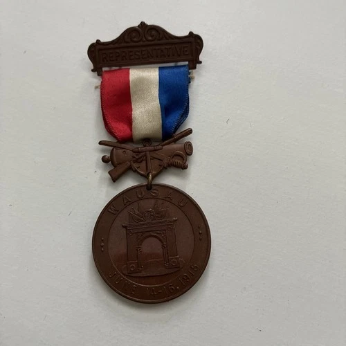 Civil War GAR 49th Encampment Medal 1915 Wausau Wisconsin