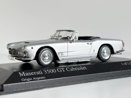 Rare 1:43 Minichamps 1961 Maserati 3500 GT Spider in Silver Limited Edition!! - Picture 12 of 15