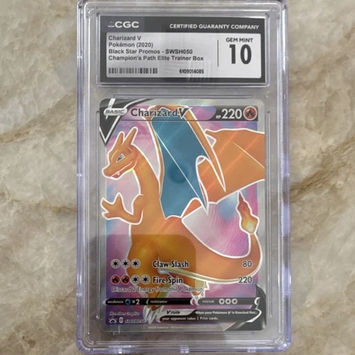 The Pokémon Company Charizard V SWSH050 CGC 10 Holo Full Art Promo Card
