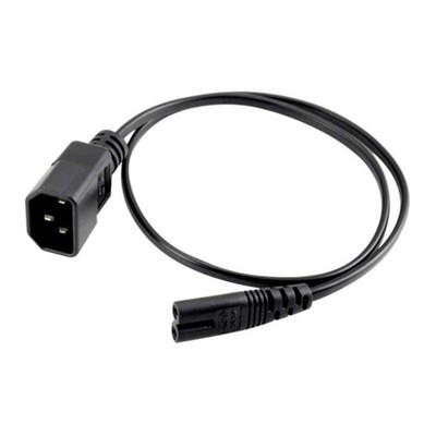 Lightweight C14 to C7 Conversion Cable Flexible Power Cable Efficient for Room