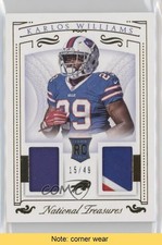 2015 Panini National Treasures Gold 15/49 Karlos Williams #RDM-KA READ 0b2