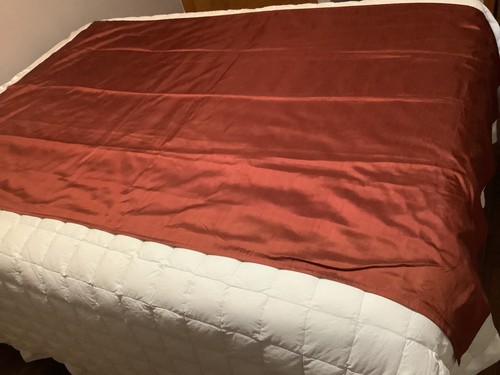 Pottery Barn Red Silk Dupioni Drape Curtain Panel 50x84 Set Of 4 - Picture 3 of 8