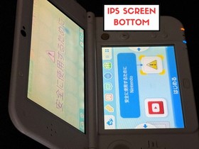 IPS Nintendo New 3DS XL Pearl White Console IPS Screen Bottom Tested R5297