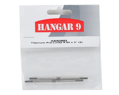 HAN3553 Hangar 9  4-40 x 3'' Titanium Pro-Links (2) ##