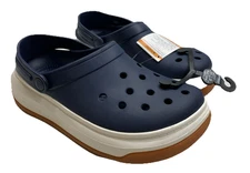 Crocs Crocband Clogs Navy Blue/White With Tags M8 W10 Lightweight Casual Pull-On