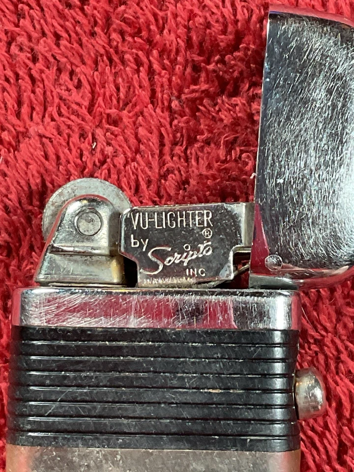 Encendedor de butano estilo caballo de Troya Scripto VU de colección Foto 3 de 4