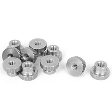 10pcs Knurled Thumb Nut M4x0.7mm 304 Stainless Steel Round Knobs Fasteners
