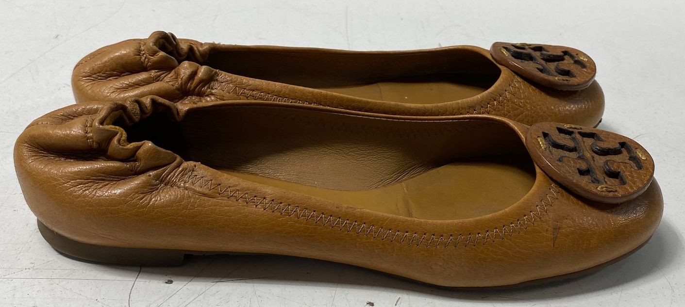 Tory Burch Brown Solid Ballet Flat Flat Women 6M - image 3