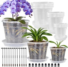 Orchid Pot, 9 Pack 4.3,5.5,6.1 Orchid Pots wi...