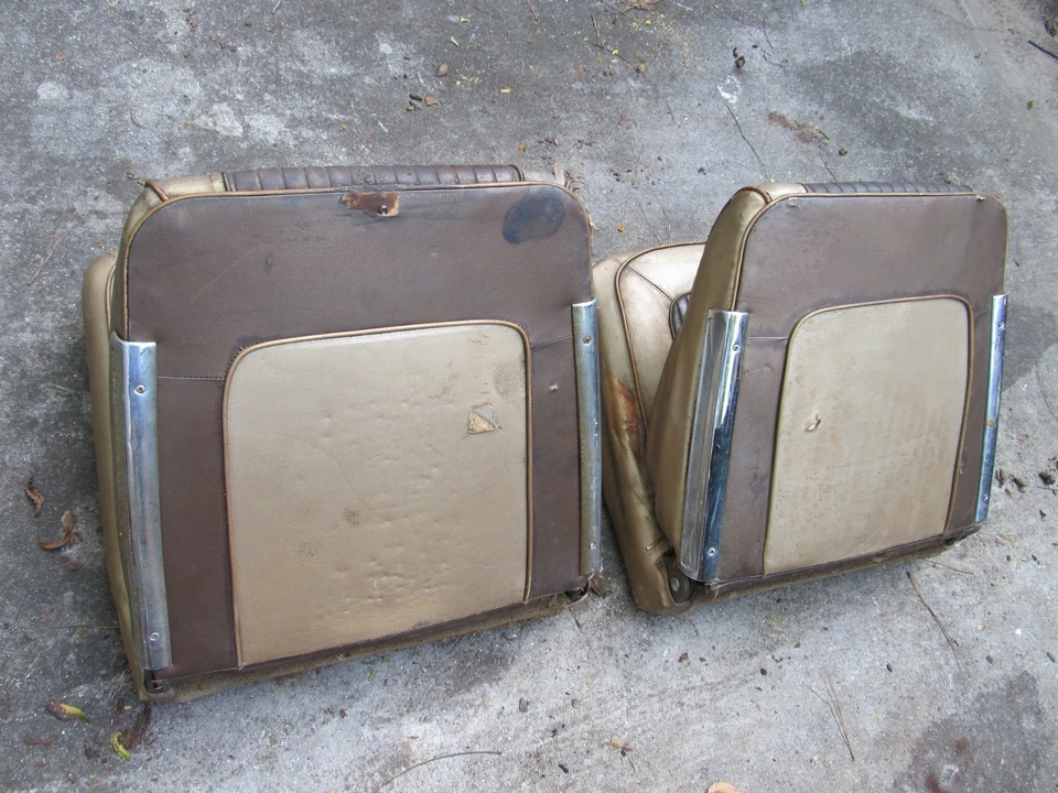 1964 1965 DODGE PLYMOUTH FURY POLARA CORONET BUCKET SEAT PAIR CORES #2 - Image 3 of 4