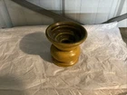 Vintage Haeger Pottery Candle Holder #3074 - Orange & Brown Made in USA