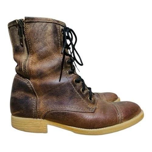 Botas con cordones de cuero para mujer Bed-Stu Judgement talla 7,5 Foto 2 de 4