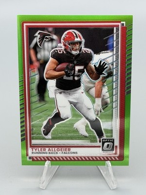 2025 Panini Donruss Optic Football Tyler Allgeier Neon Green Prizm /199