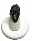 Vintage Sterling Silver Turquoise Bear Claw Paw Ring Size 5.75