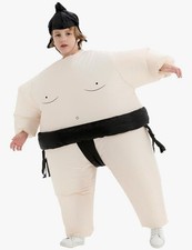 Kids Inflatable Sumo Wrestler Costume With Air Pump - For Kids 3’9” to 4’9” New