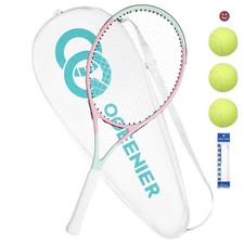 27" Tennis Racket for Adults, Pre-Strung Tennis Racquet for Beginners, Lightw...