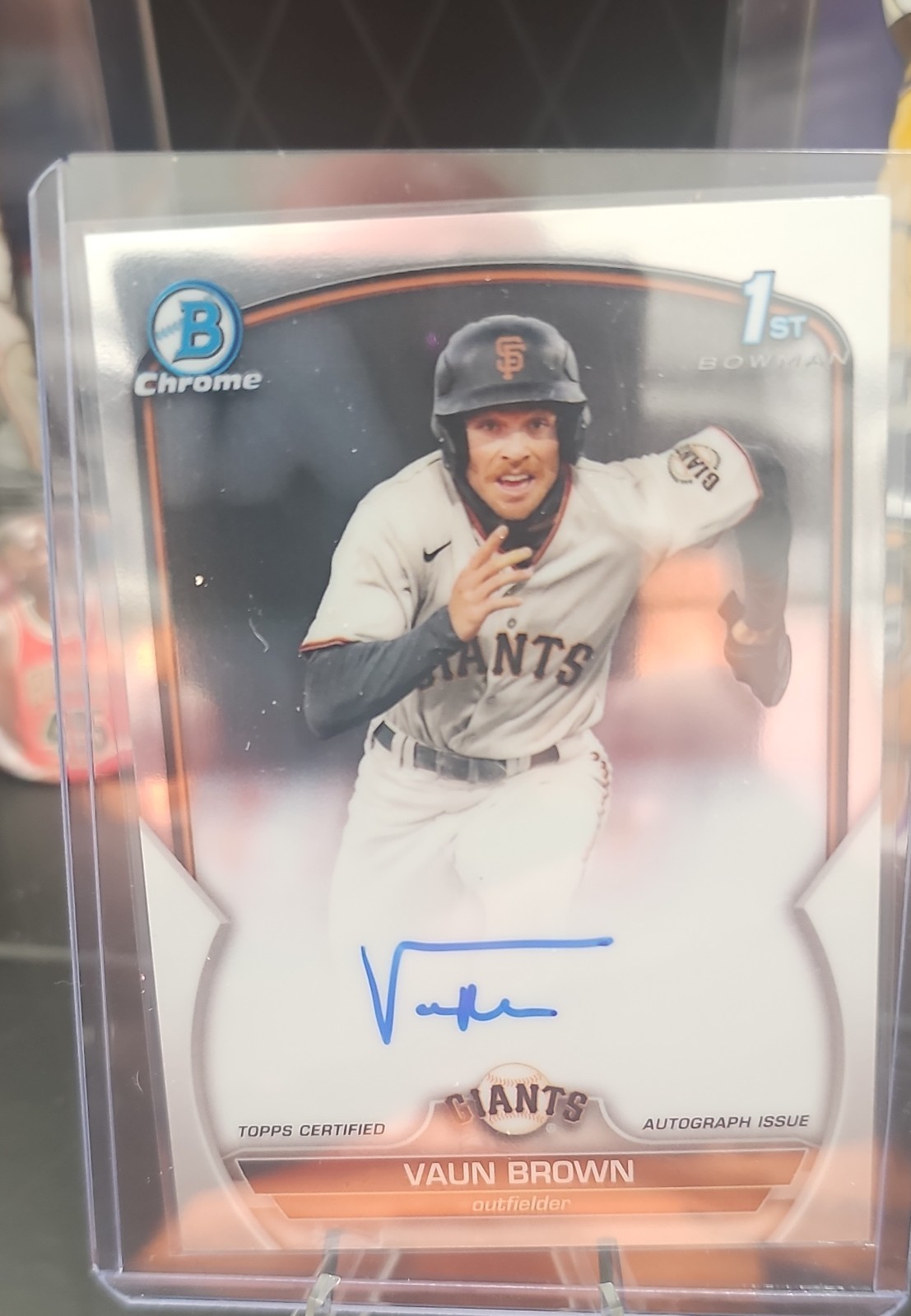 2023 Bowman - Chrome Prospect Autographs Vaun Brown #CPA-VB (AU, RC)
