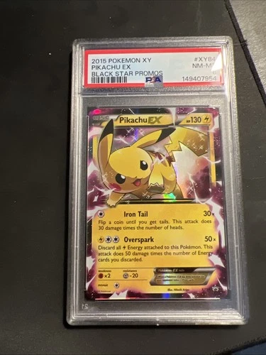 Pokémon Pikachu TCG EX XY84 Black Star Promo Holo Card PSA 8