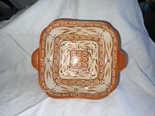 Temp-tations by Tara Old World Orange Ovenware Baking Dish 7”x7”