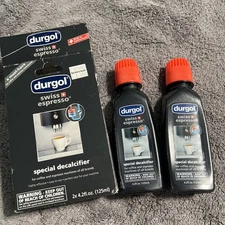 Durgol Swiss Espresso, Descaler and Decalcifier for All 4.2 Fl Oz (Pack of 2)NEW