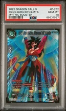 2022 DRAGON BALL SUPER MYTHIC BOOSTER SS4 S.GOKU/BYD.LMTS. #P-262 - PSA 10