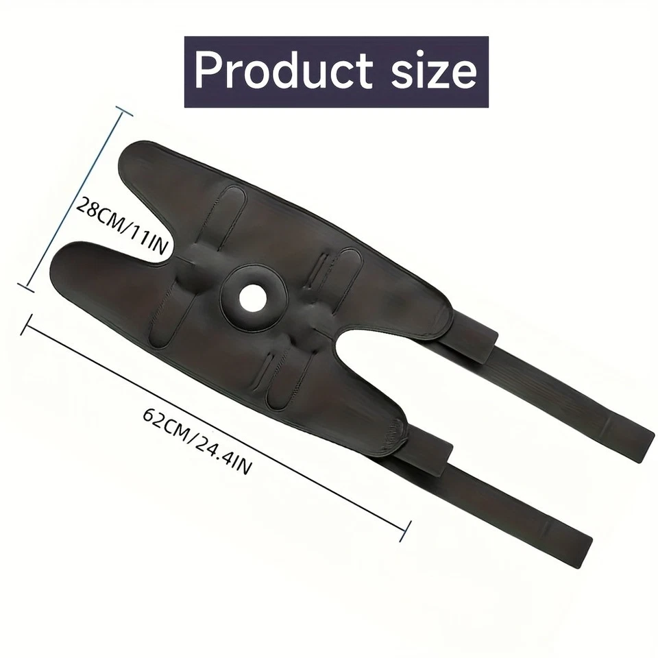 Rodillera Ajustable Material Nylon Diseño Rótula Abierta y Doble Metal Estabilizador Foto 3 de 4